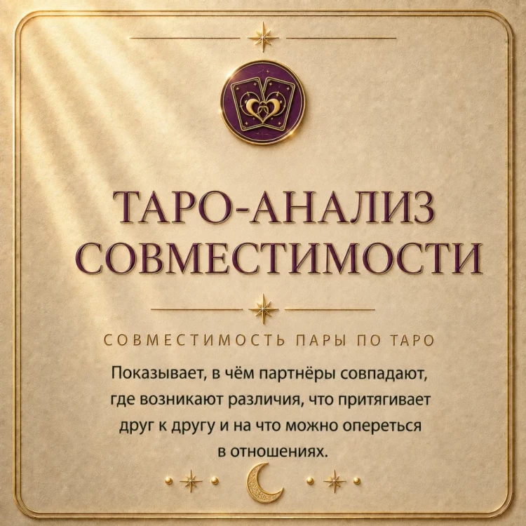 ТАРО АНАЛИЗ СОВМЕСТИМОСТИ