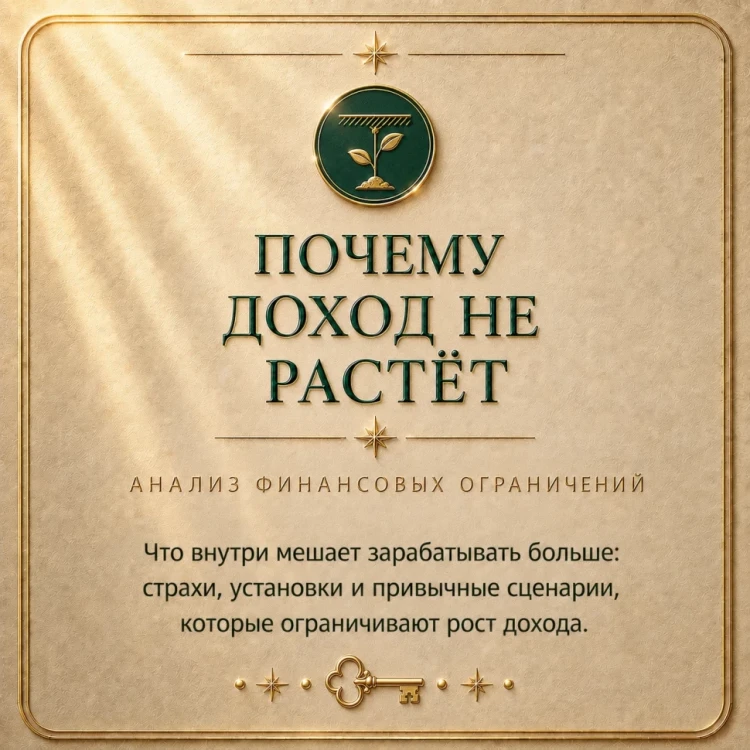 ПОЧЕМУ ДОХОД НЕ РАСТЁТ