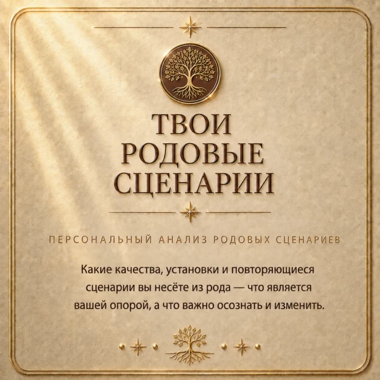 ТВОИ РОДОВЫЕ СЦЕНАРИИ