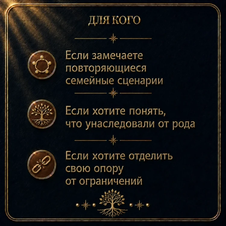 ТВОИ РОДОВЫЕ СЦЕНАРИИ