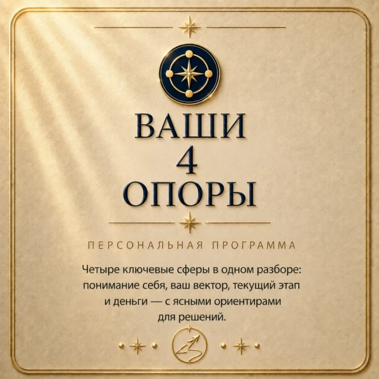 ВАШИ 4 ОПОРЫ